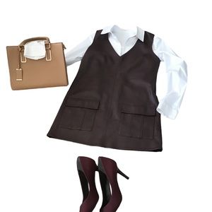 Faux leather dress, Size S, Forever21 in excellent condition